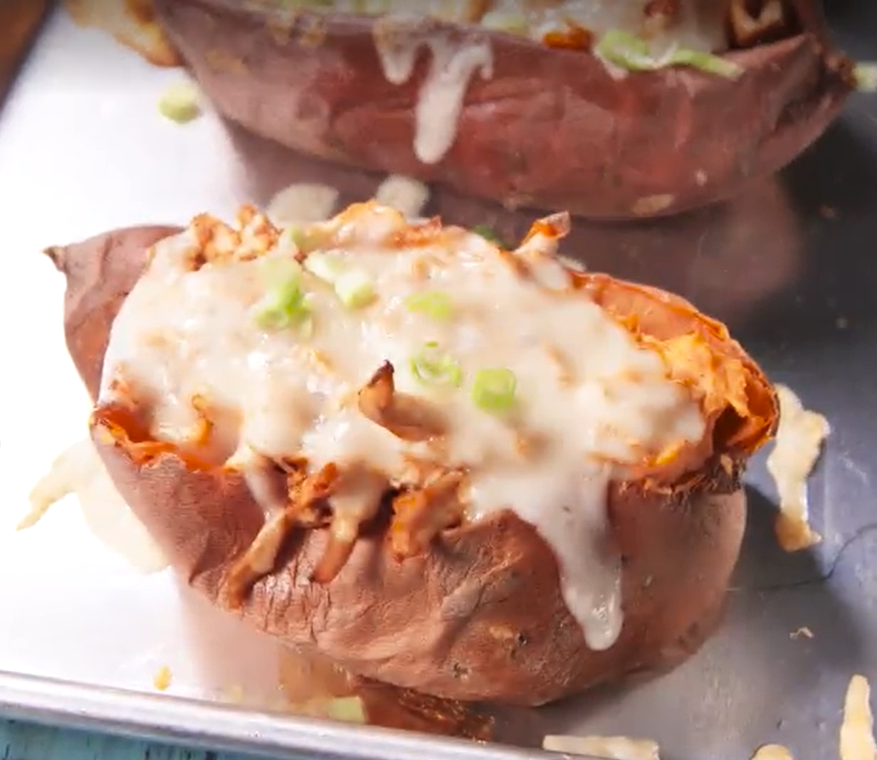 BBQ Chicken Twice-Baked Potatoes