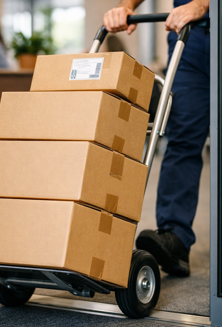 HDi janitorial delivery truck