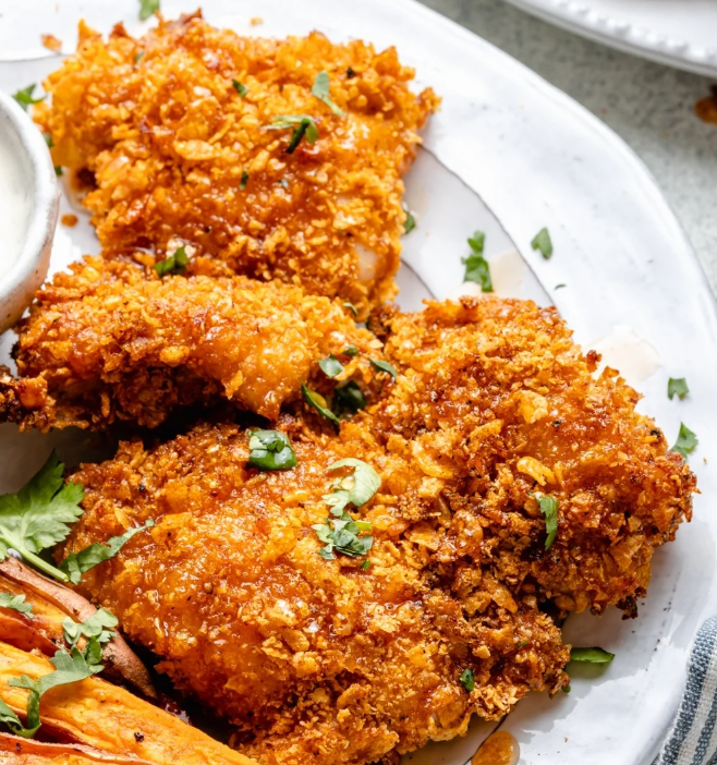 HDi Hot Honey Bangin’ Crunchy Cornflake Baked Chicken