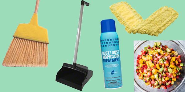 HDi Advantage June 2022, Brooms, Dust mops, Dust mop/dust cloth treatment, Lobby dust pan, Avocado Strawberry Mango Salsa